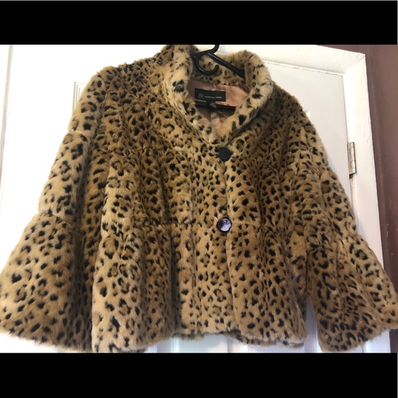 Rockabilly Pinup Leopard faux fur coat ✨ - Picture 3 of 5